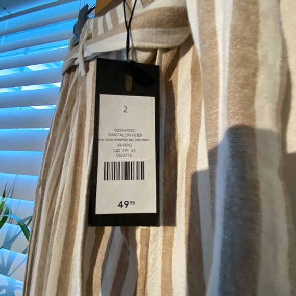 NEW WITH TAGS Dynamite stripe linen wide leg pant - Picture 3 of 3